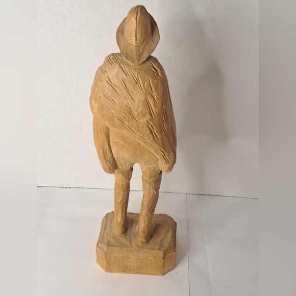 Caron Folk Art Quebec Wood Carving Basswood Vintage 1960s-70s - Picture 3 of 12